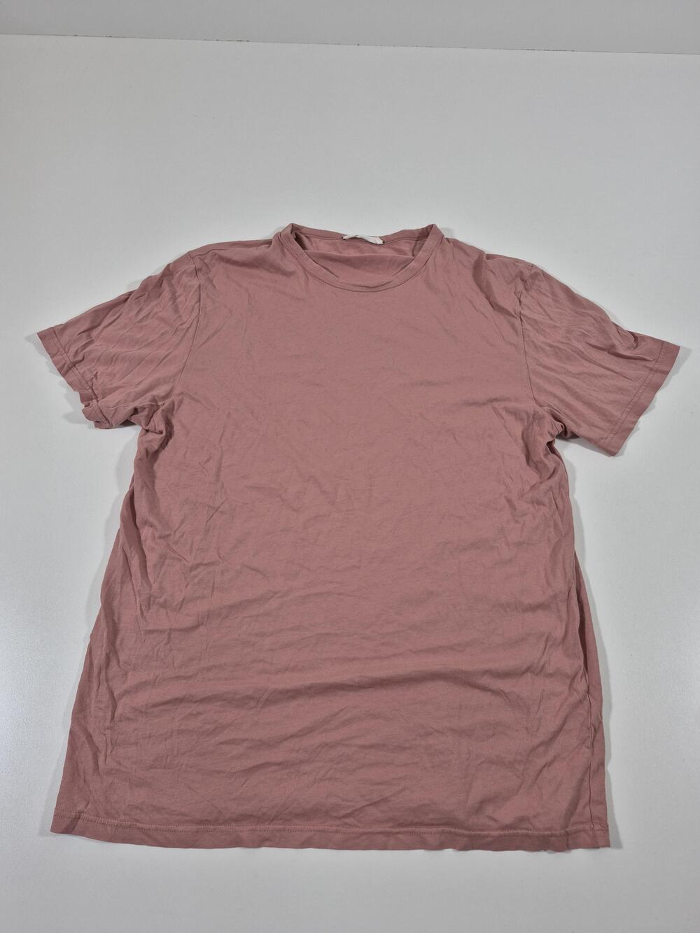 Mr P. Men's M Pink 100% Cotton Crewneck Short Sleeve T-Shirt Portugal